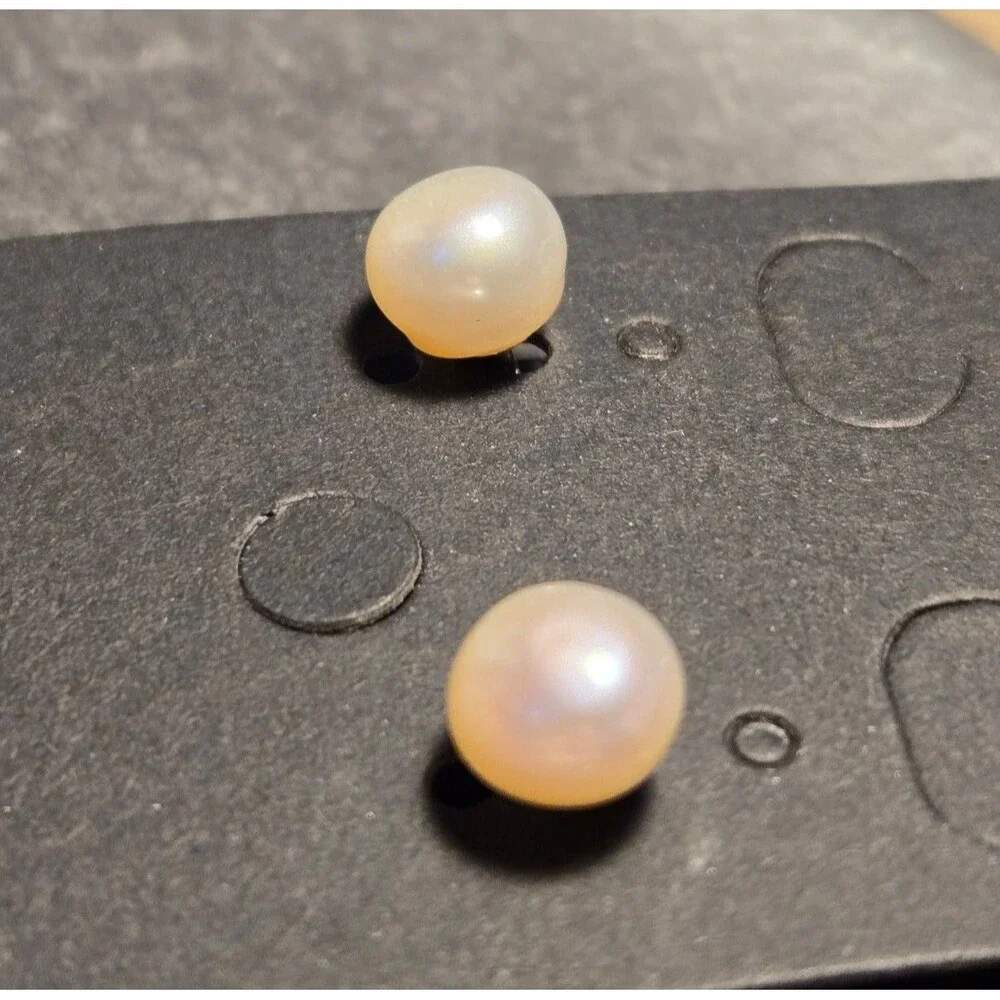 Pearl Style Sterling Silver Earrings